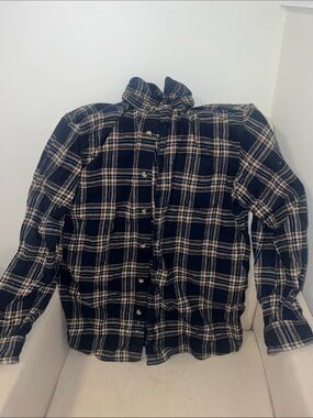 Navy Men’s Plaid/Flannel Shirt